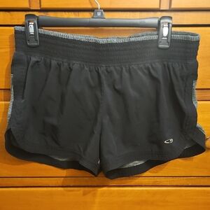 Champion Women's Black and Gray Athletic Shorts